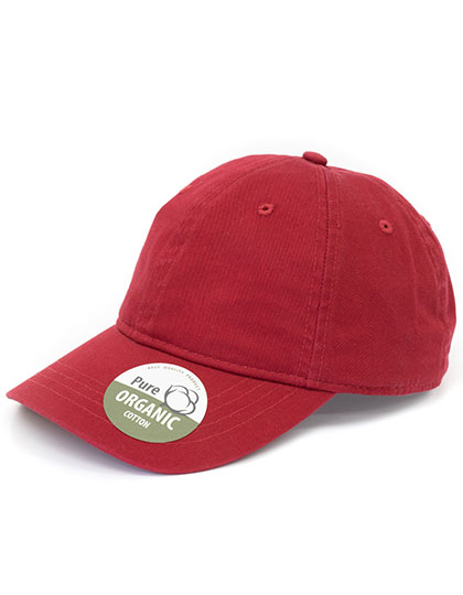 Brain Waves | Organic Cap Unstructured - red, Univerzální