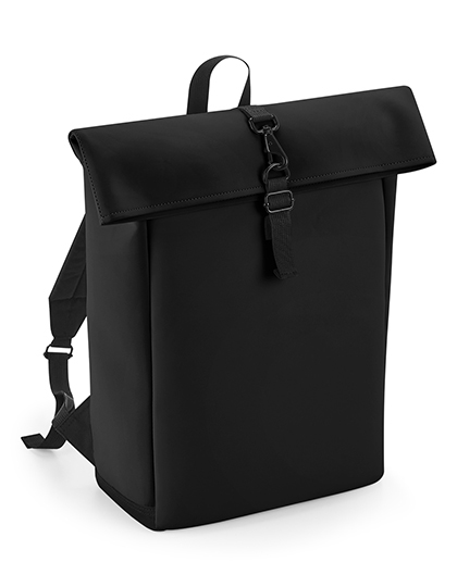 BagBase | Matte PU Roll-Top Backpack