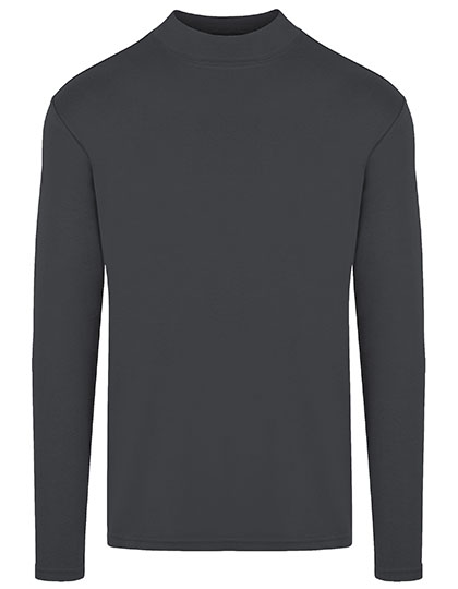 HRM | Men´s Premium Highneck LS Tees - dark grey,