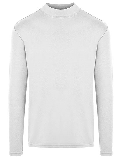 HRM | Men´s Premium Highneck LS Tees - white,