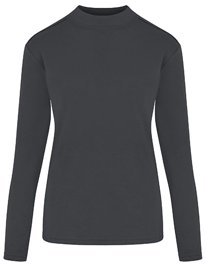 HRM | Women´s Premium Highneck LS Tees - dark grey,