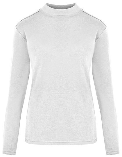 HRM | Women´s Premium Highneck LS Tees - white,