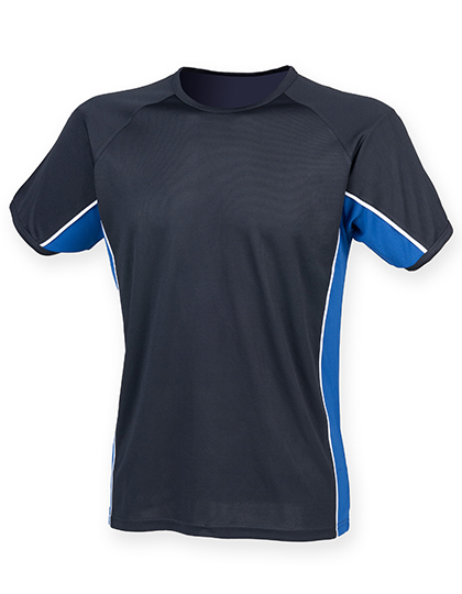 Finden+Hales | Adult's Performance Panel T-Shirt - navy / royal / white,