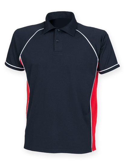 Finden+Hales | Men´s Piped Performance Polo - navy / red / white,