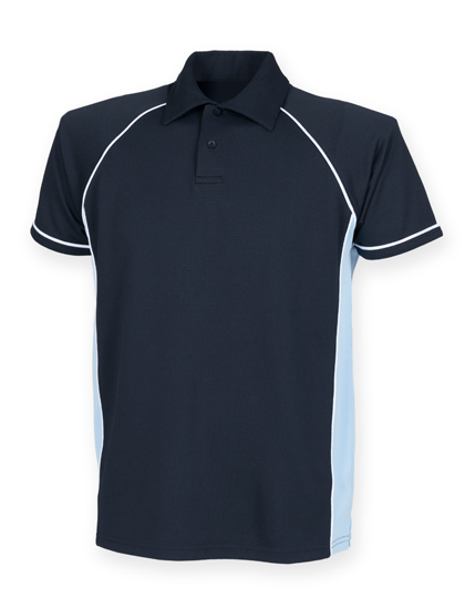 Finden+Hales | Men´s Piped Performance Polo - navy / sky / white,