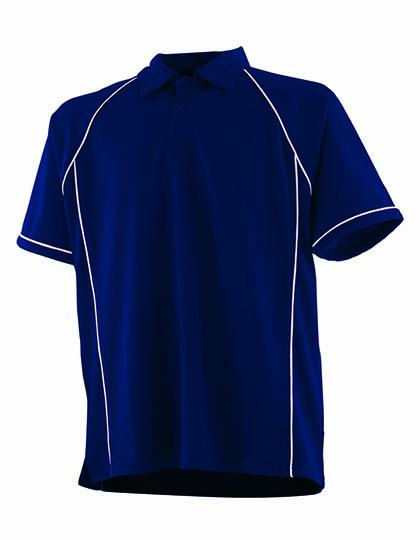 Finden+Hales | Men´s Piped Performance Polo - navy / white,