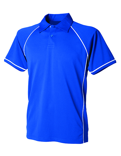 Finden+Hales | Men´s Piped Performance Polo - royal / white,