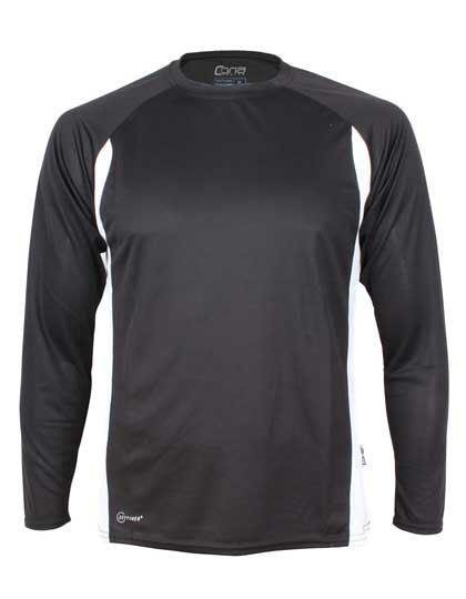 CONA SPORTS | Racer LS Tech Tee - black / white,