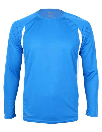 CONA SPORTS | Racer LS Tech Tee - royal blue / white,