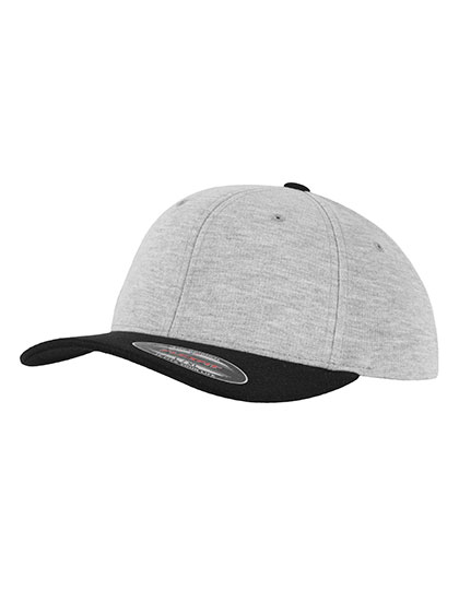 FLEXFIT | Flexfit Double Jersey 2-Tone Cap - grey / black,