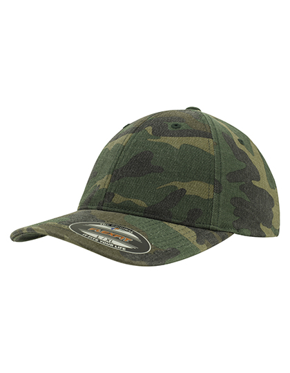 FLEXFIT | Flexfit Garmet Washed Camo Cap - green camo,