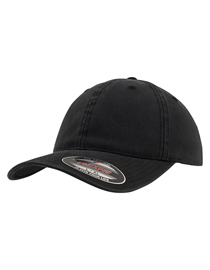 FLEXFIT | Garment Washed Dad Hat - black,