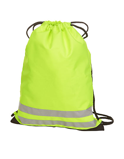 Halfar | Drawstring Bag Reflex - neon yellow, 33 x 43 cm
