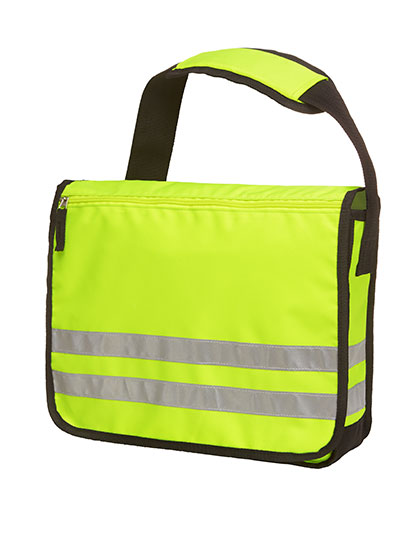 Halfar | Shoulder Bag Reflex - neon yellow, 35 x 28 x 12 cm