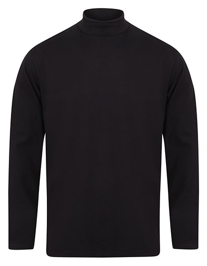Henbury | Roll-Neck Long-Sleeve Top - navy,