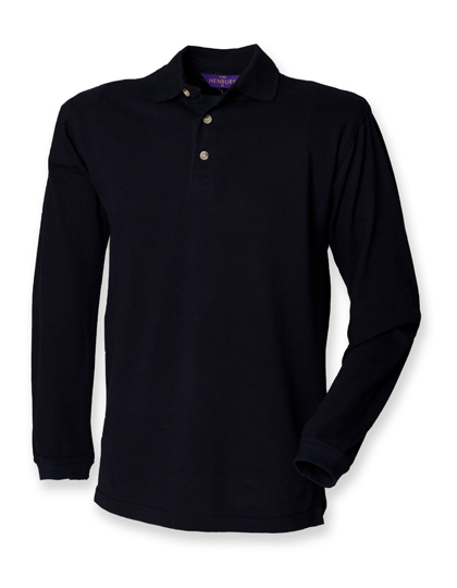 Henbury | LSd Piqué Polo Shirt - navy,