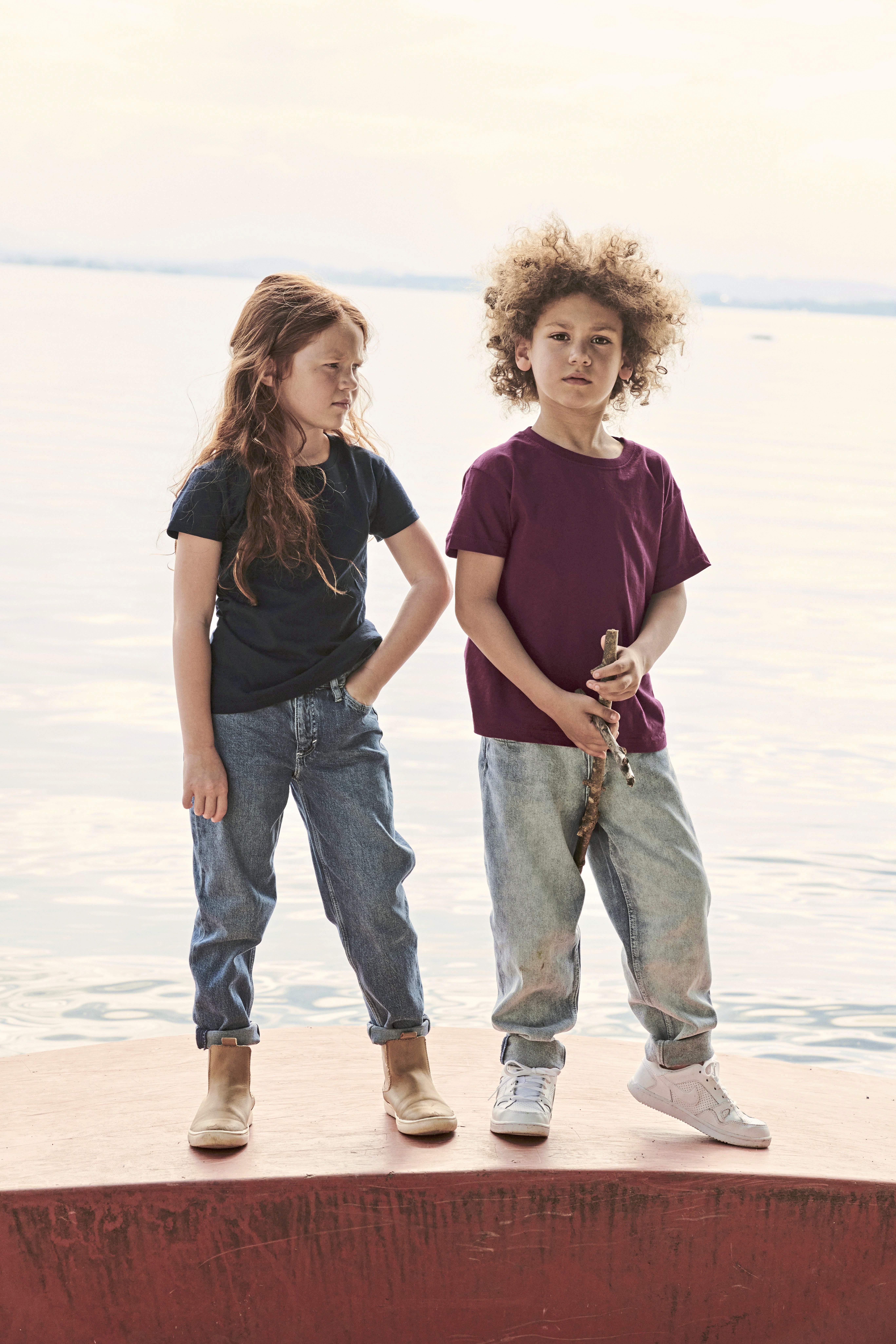 FotL | Kids´ Valueweight T - vintage heather navy,