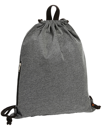 Halfar | Drawstring Bag Jersey - anthracite, 36,5 x 45,5 cm