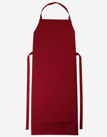 CG Workwear | Bib Apron Verona Classic Bag 90 x 75 cm - cherry, 90 x 75 cm