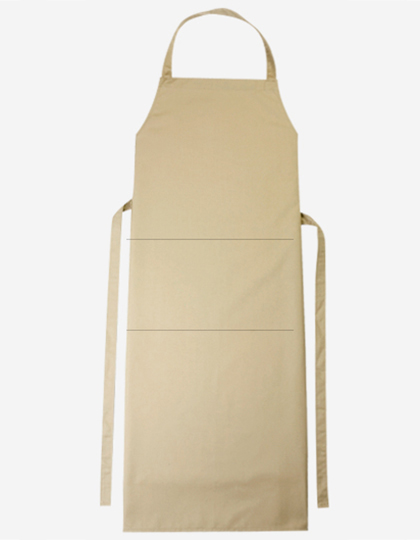 CG Workwear | Bib Apron Verona Classic Bag 90 x 75 cm - khaki, 90 x 75 cm