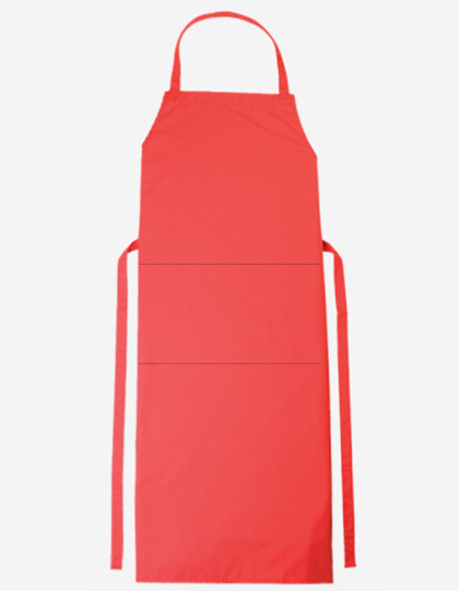 CG Workwear | Bib Apron Verona Classic Bag 90 x 75 cm - red, 90 x 75 cm