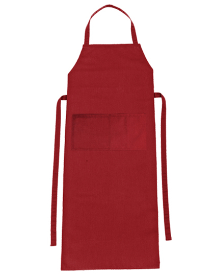 CG Workwear | Bib Apron Verona Classic Bag 90 x 75 cm - regency red, 90 x 75 cm
