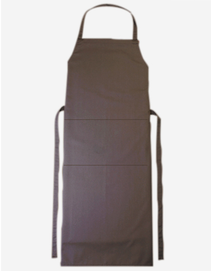 CG Workwear | Bib Apron Verona Classic Bag 90 x 75 cm - taupe, 90 x 75 cm