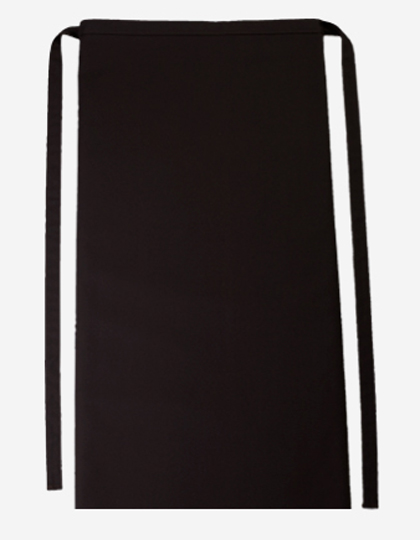 CG Workwear | Bistro Apron Roma 80 - black, 80 x 100 cm