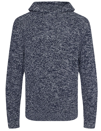 Ecologie | Iguazu Sustainable Knitted Hoodie - navy / heather grey,