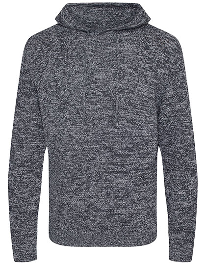 Ecologie | Iguazu Sustainable Knitted Hoodie - heather grey / charcoal,