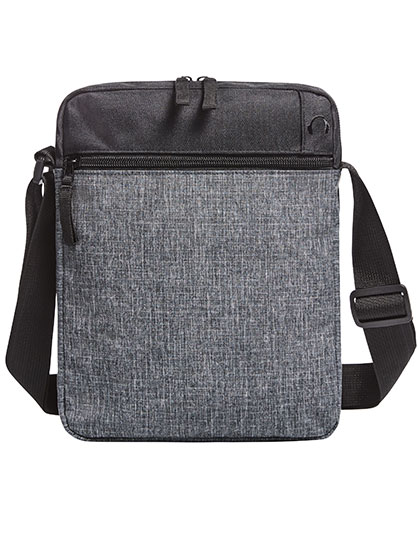 Halfar | Crossbag Elegance - black / grey, 22 x 28 x 5 cm