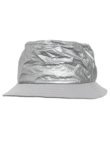 FLEXFIT | Crinkled Paper Bucket Hat - silver, Univerzální