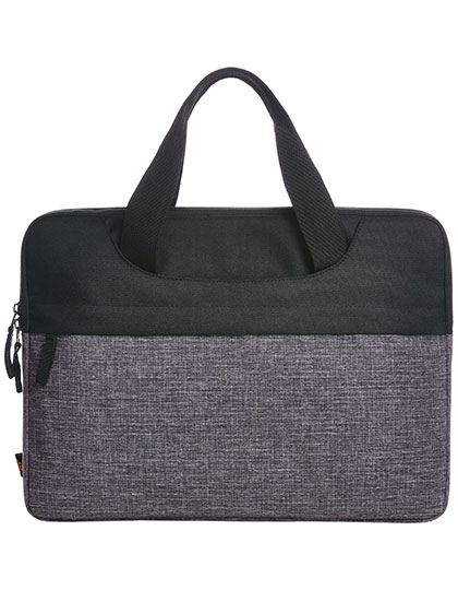 Halfar | Laptop Bag Elegance - black / grey, 39 x 29 x 2,5 cm