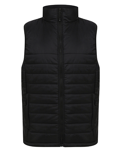 Henbury | Padded Gilet - black,