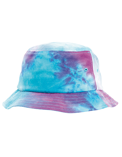 FLEXFIT | Festival Print Bucket Hat - purple / turquoise, Univerzální