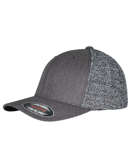 FLEXFIT | Flexfit Trucker Melange Mesh Cap - black / grey melange,