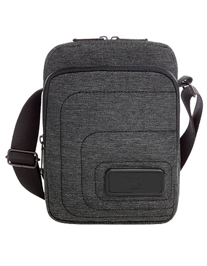 Halfar | CrossBag Frame - black / grey, 15 x 20 x 4 cm