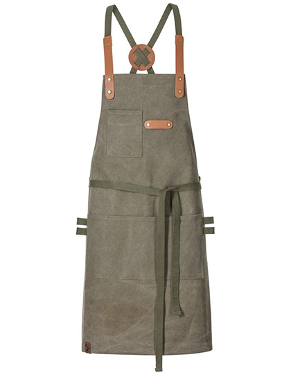Exner | Bib Apron Canvas With Decorative Label