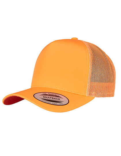 FLEXFIT | Neon Retro Trucker Cap - neon orange, Univerzální