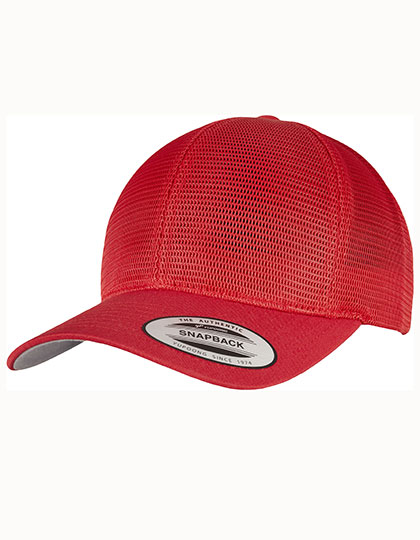 FLEXFIT | 360 Omnimesh Cap - red, Univerzální