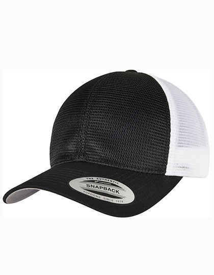 FLEXFIT | 360 Omnimesh 2-Tone Cap - black / white, Univerzální