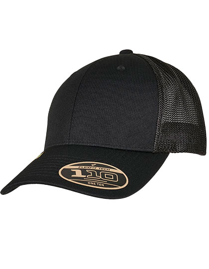 FLEXFIT | 110 Alpha Shape Trucker Cap - black, Univerzální