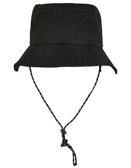 FLEXFIT | Adjustable Flexfit Bucket Hat - black, Univerzální