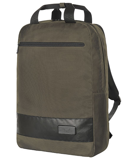 Halfar | Notebook Backpack Stage - taupe, 32 x 43 x 14 cm