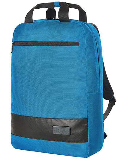 Halfar | Notebook Backpack Stage - cyan, 32 x 43 x 14 cm