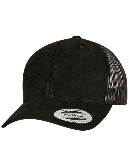 FLEXFIT | Suede Leather Trucker Cap