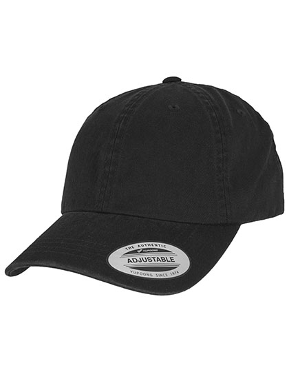 FLEXFIT | Low Profile Garment Wash Cap - black, Univerzální