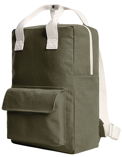 Halfar | Backpack Like - olive, 27 x 38 x 13 cm