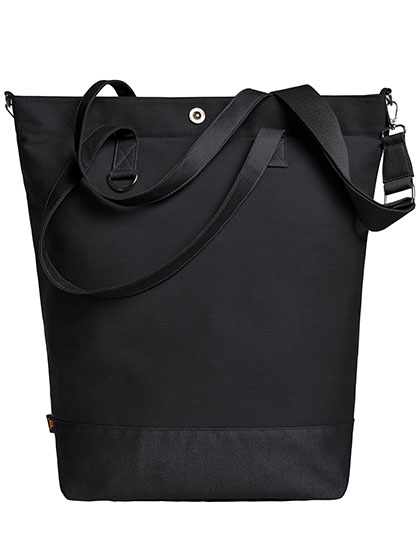 Halfar | Shopper Life - black / black, 44 x 45 x 16 cm