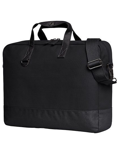 Halfar | Notebook Bag Life - black / black, 40 x 30 x 8 cm